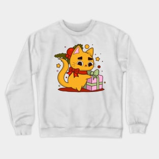 halloween cat Crewneck Sweatshirt